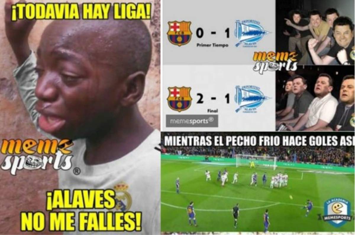 Los mejores memes de la sufrida victoria del FC Barcelona ante el Alavés