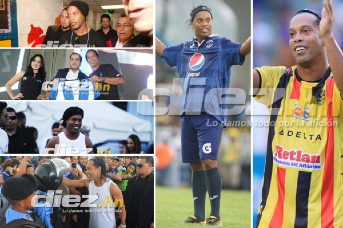 EN FOTOS: Así fue todo el recorrido de Ronaldinho en Honduras