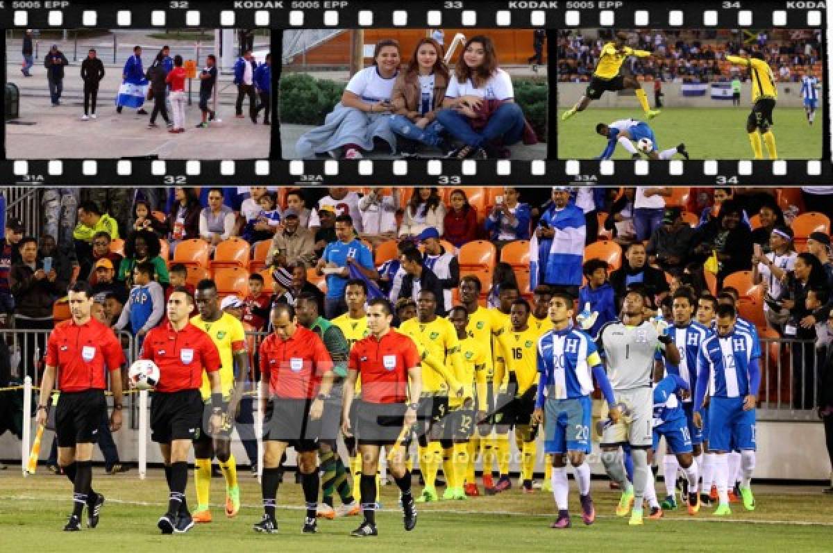 Las imágenes que dejó el amistoso Honduras-Jamaica en Houston