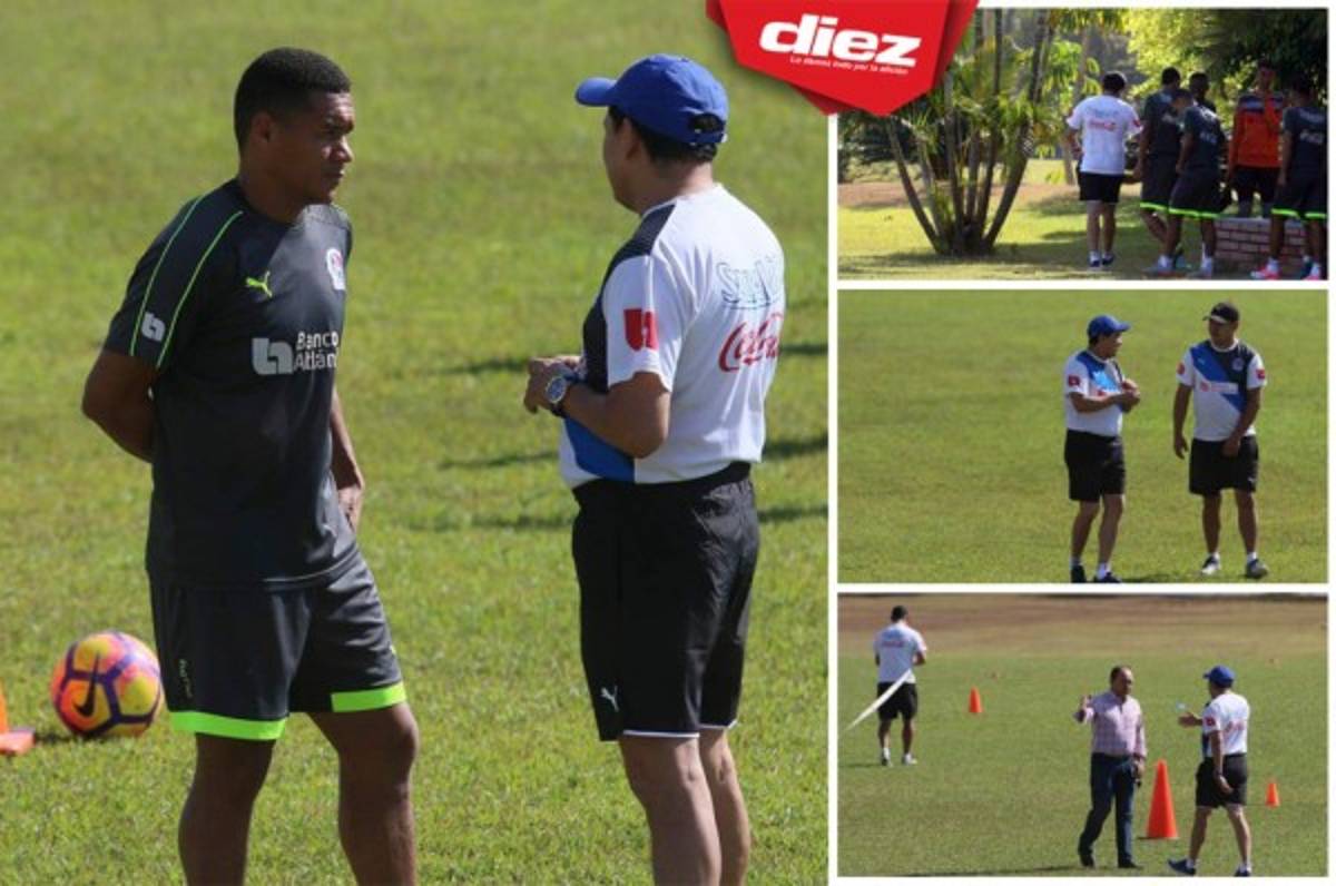 ¡Puso las cosas claras! Así fue el primer entreno de Nahún Espinoza con Olimpia