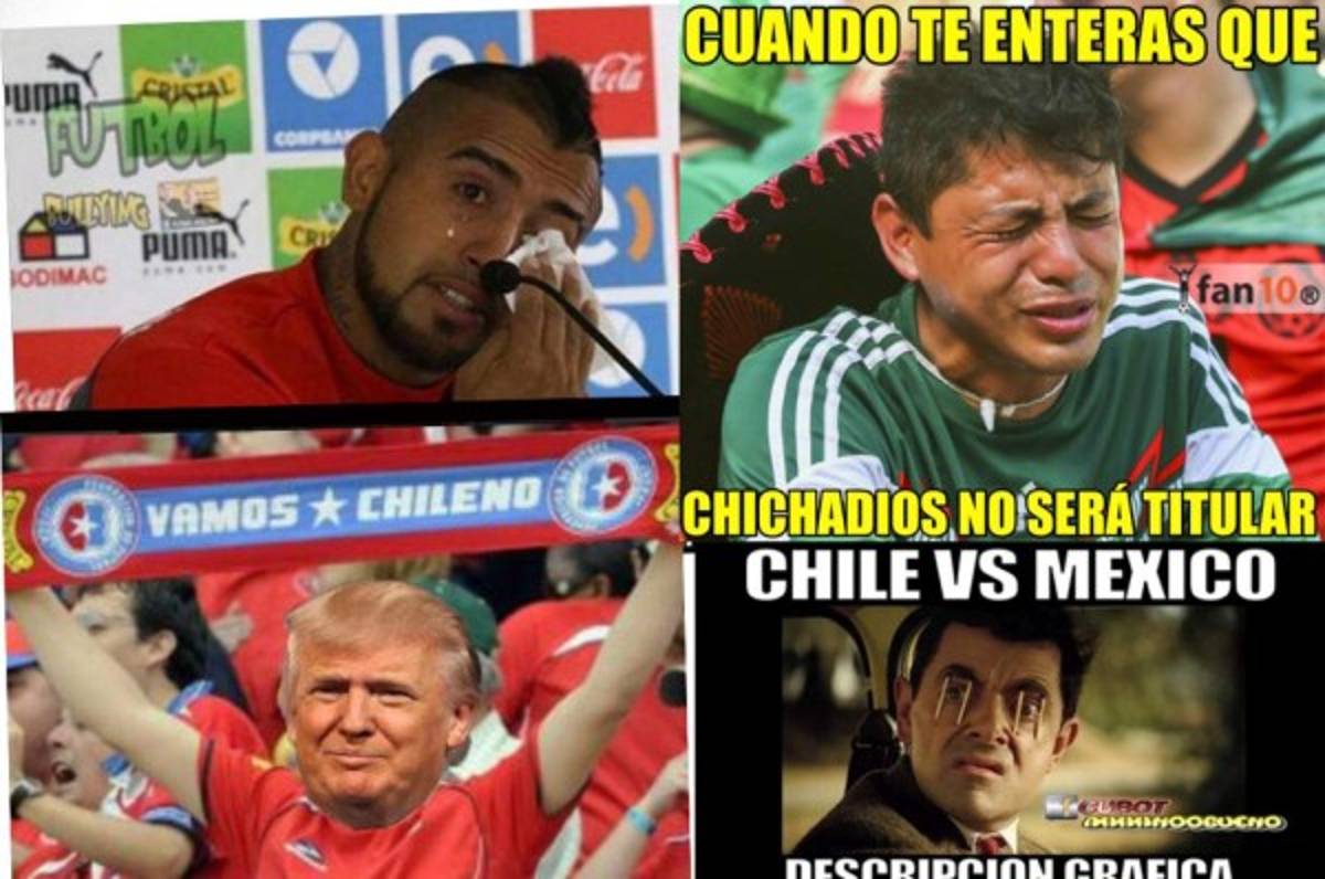 México se venga de Chile y llueven los memes... ¿qué pasó Chicharito?
