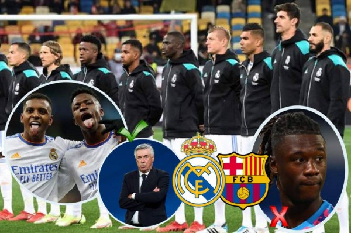 Confirman el 11: Alineación Real Madrid vs Barcelona: Ancelotti quiere humillar al rival con su equipazo  