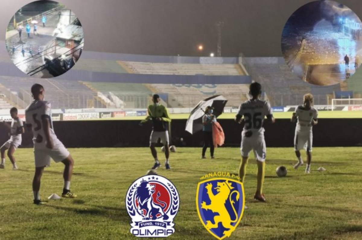 Managua FC hace reconocimiento del Estadio Nacional en medio del caos en sus alrededores