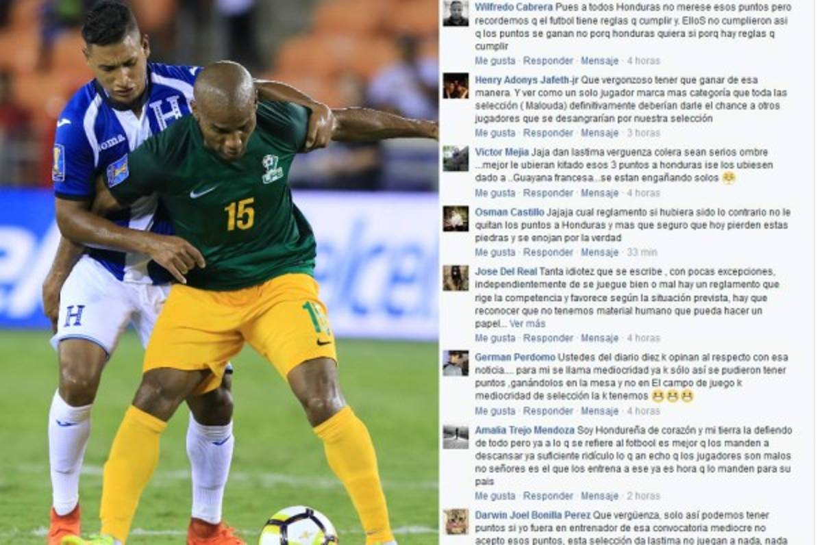 Opiniones divididas de la afición hondureña por los puntos: 'Qué vergüenza...'