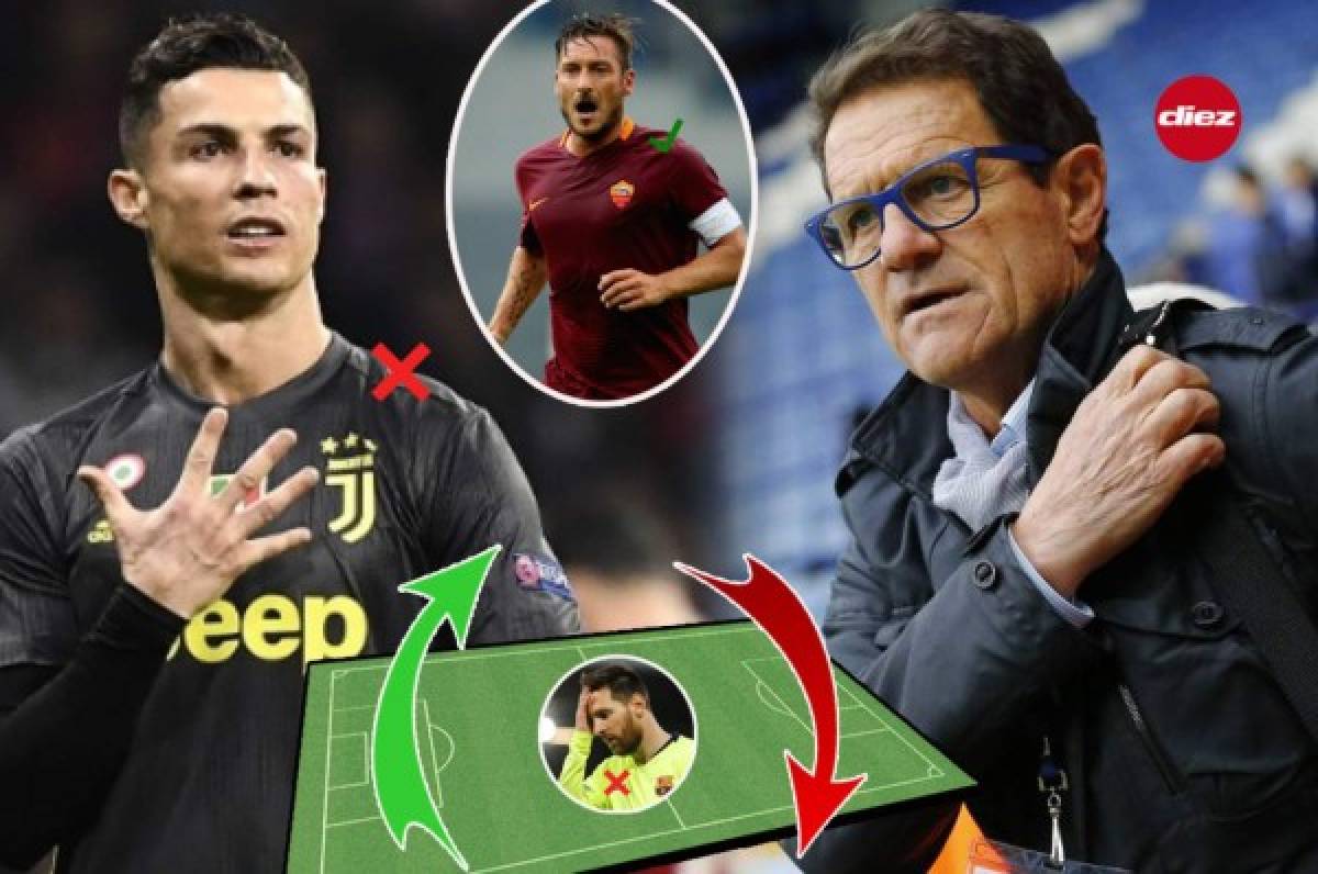 Fabio Capello revela su polémico 11 ideal en el fútbol con tridente sorpresa