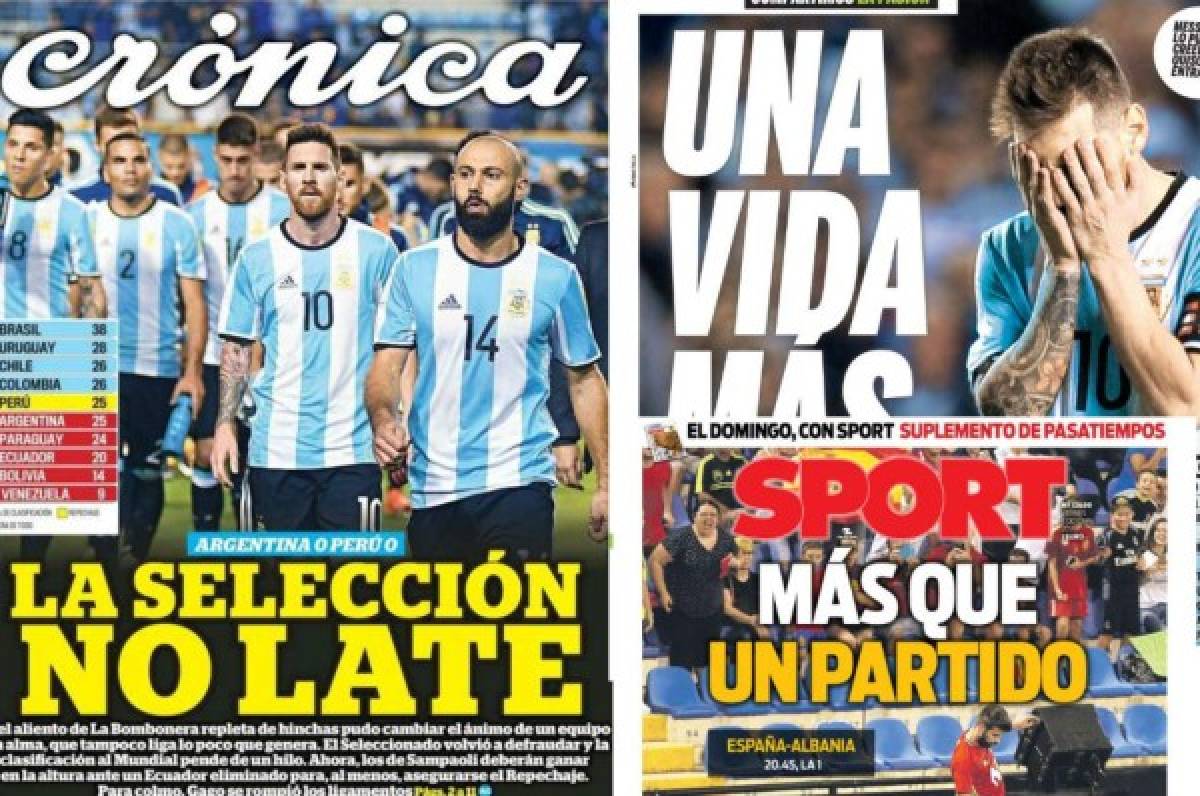 A Messi no lo perdonan; las tremendas portadas del viernes por el mundo