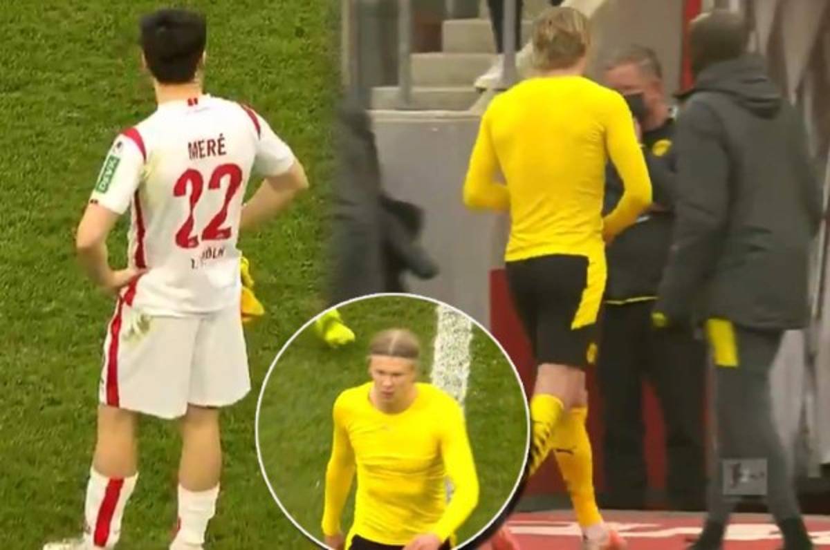 Con desprecio y adiós: el polémico gesto de Haaland cuando un rival le pide la camiseta