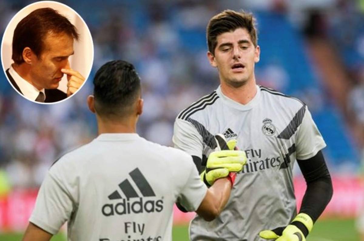 Lopetegui se calienta cuando le preguntan si Keylor o Courtois