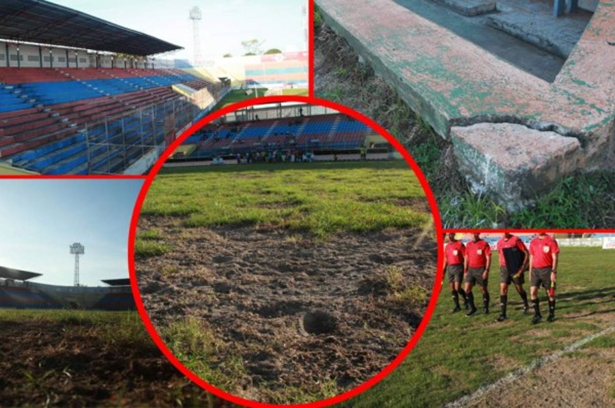 Qué tristeza: Así luce un viejo y deteriorado estadio de La Ceiba