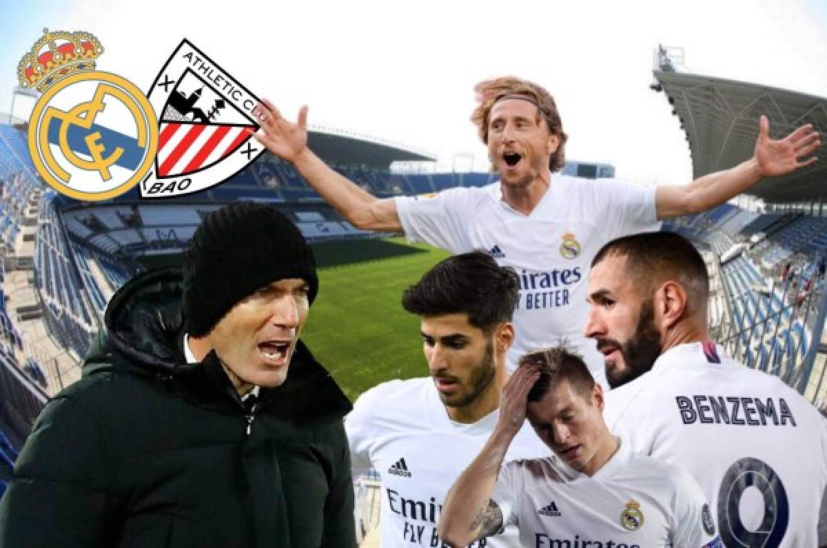 Alineación del Real Madrid vs Athletic: Zidane quiere evitar sorpresas en la Supercopa española  