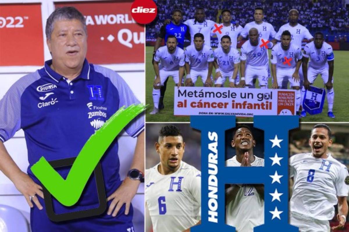 Con notables variantes: el 11 titular de Honduras para buscar el milagro esta noche ante Costa Rica