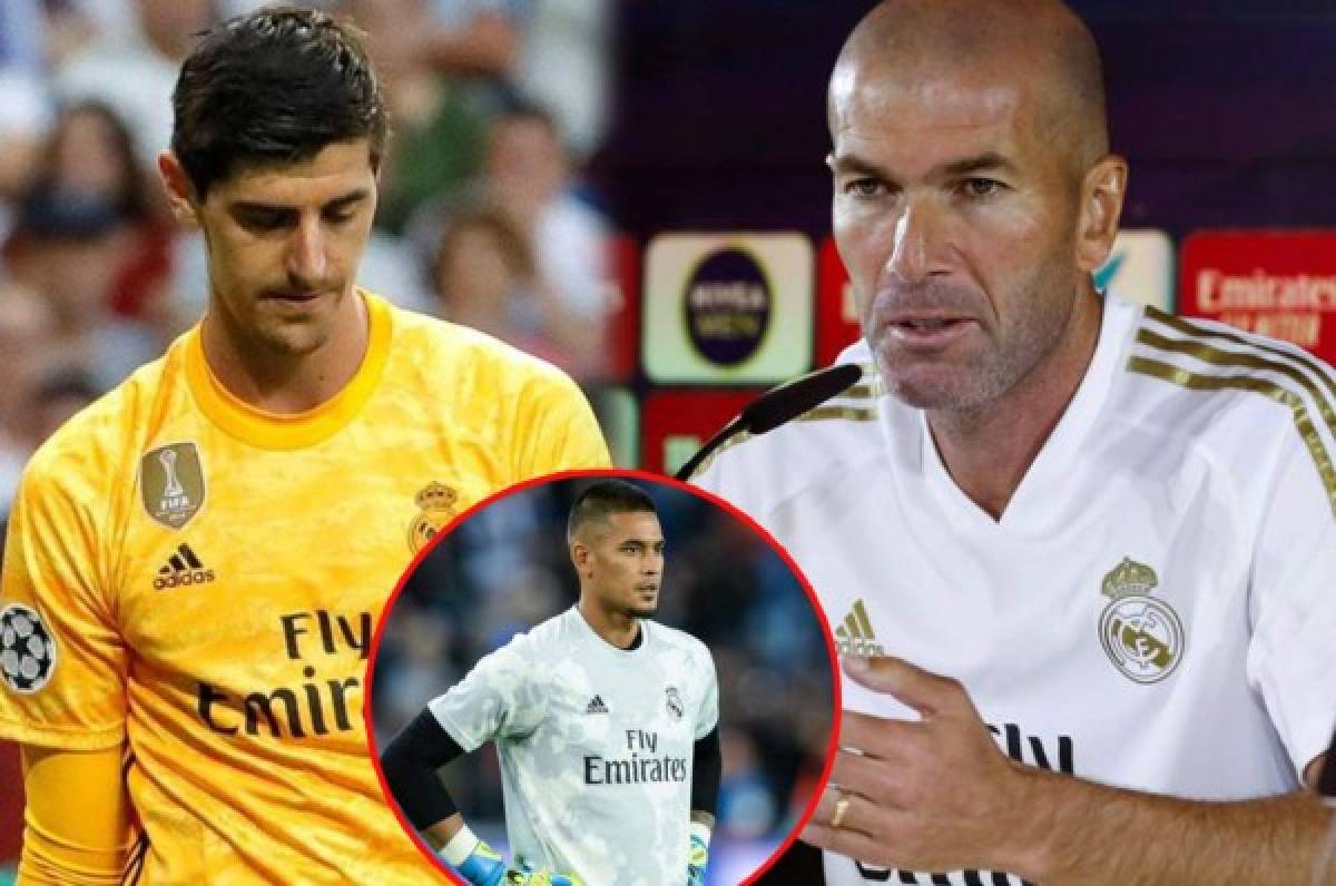 Zidane sale en defensa de Courtois y pone las cosas claras en el Real Madrid