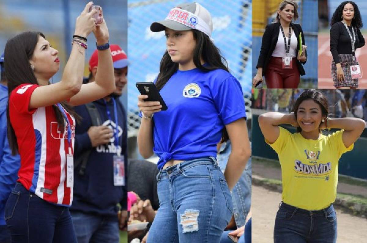 Las lindas chicas que robaron suspiros en el clásico Olimpia-Motagua en el Olímpico