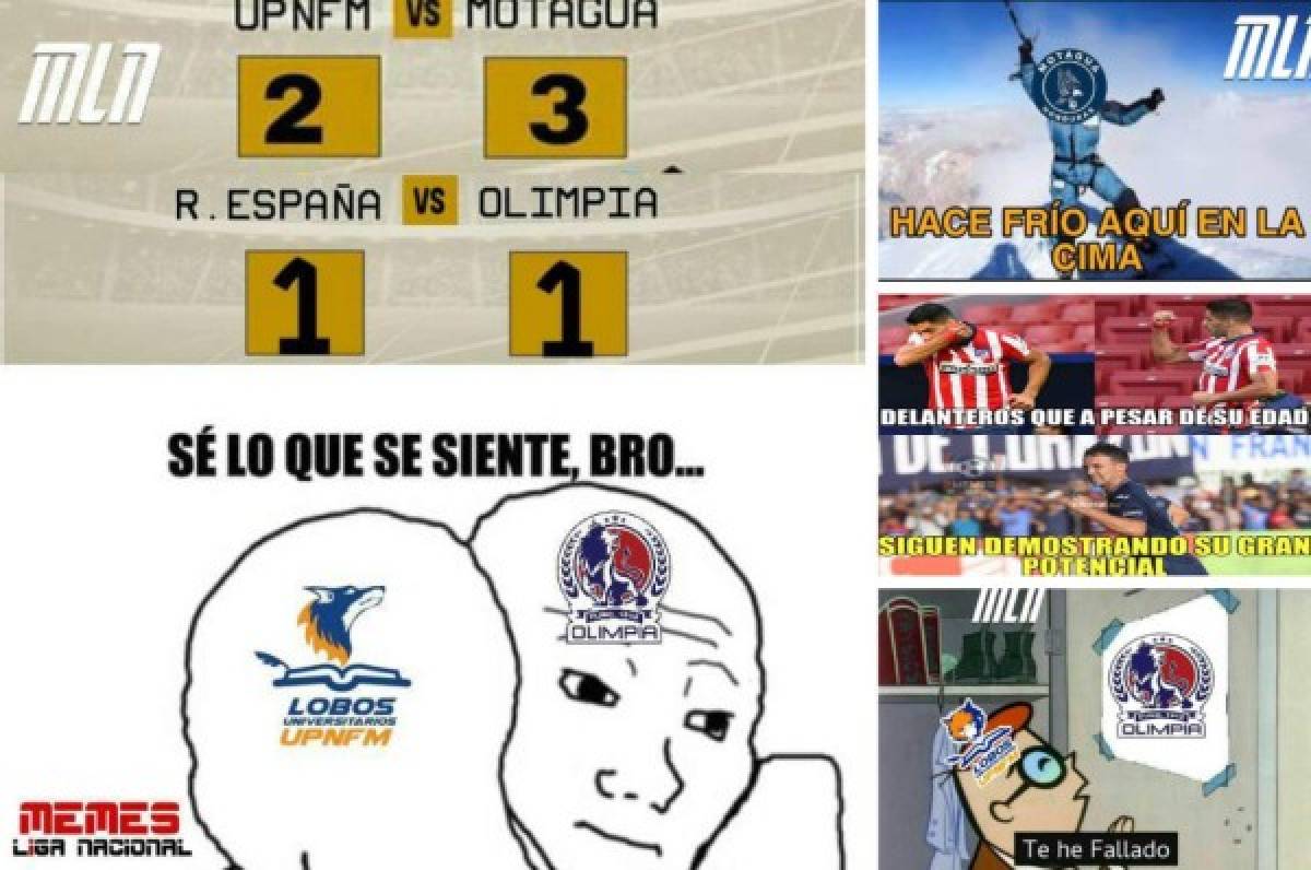 Olimpia y Motagua, protagonistas de los memes tras el inicio del torneo Apertura 2020