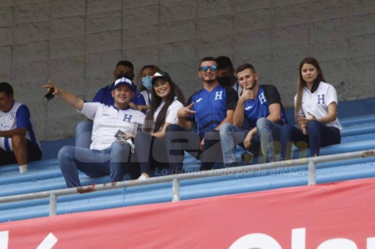 ¡Todo listo para ver a la H! La fiesta que se vive en el estadio Olímpico horas antes del Honduras- EUA