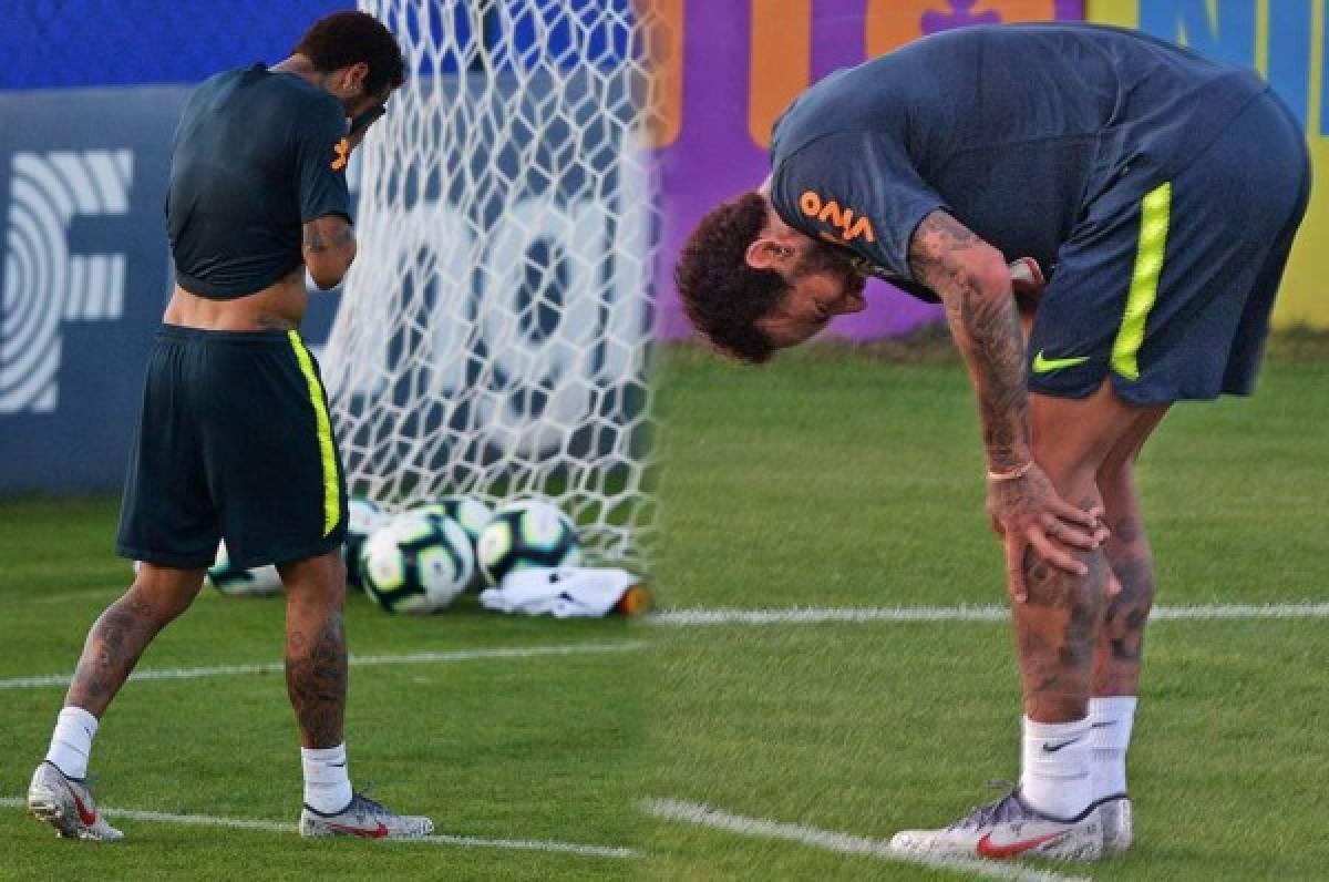 Copa América: Médicos de Brasil descartan 'lesión grave' en la rodilla de Neymar