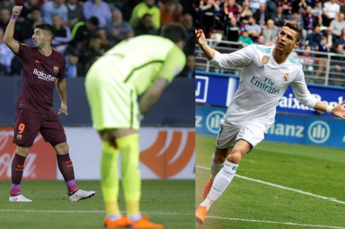 Tabla de goleadores: Suárez marca ante Málaga, se acerca a Messi y toma distancia sobre CR7