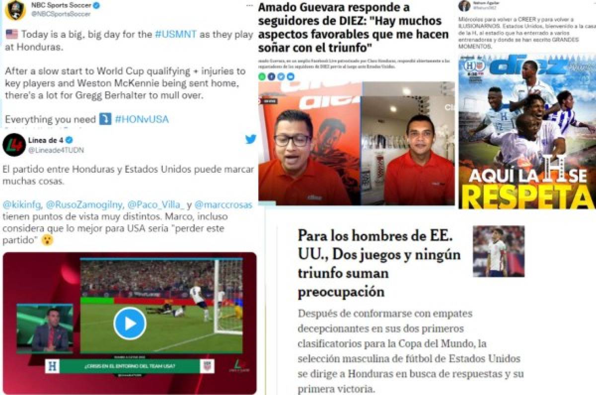 Pollitos tiernos y al filo de la navaja: lo que dice la prensa sobre el Honduras-EEUU por las Eliminatorias  