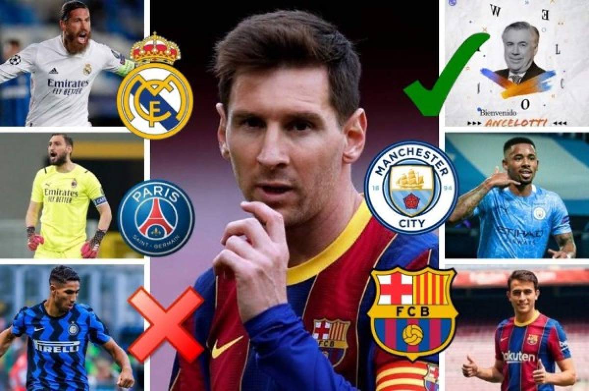 Mercado: Fichaje y baja oficial en el Barcelona, el bombazo de Messi y Ancelotti al Real Madrid