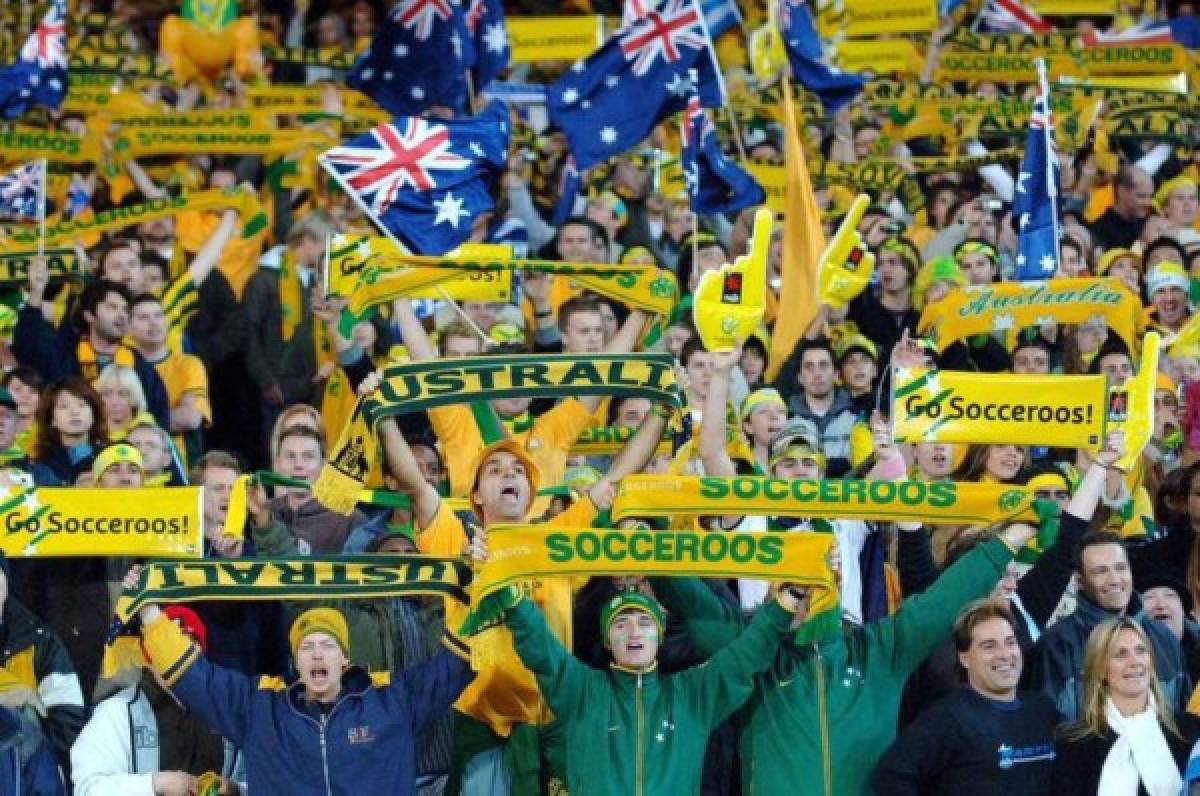 Afición australiana respira triunfalismo y se ve en Rusia tras empate en Honduras