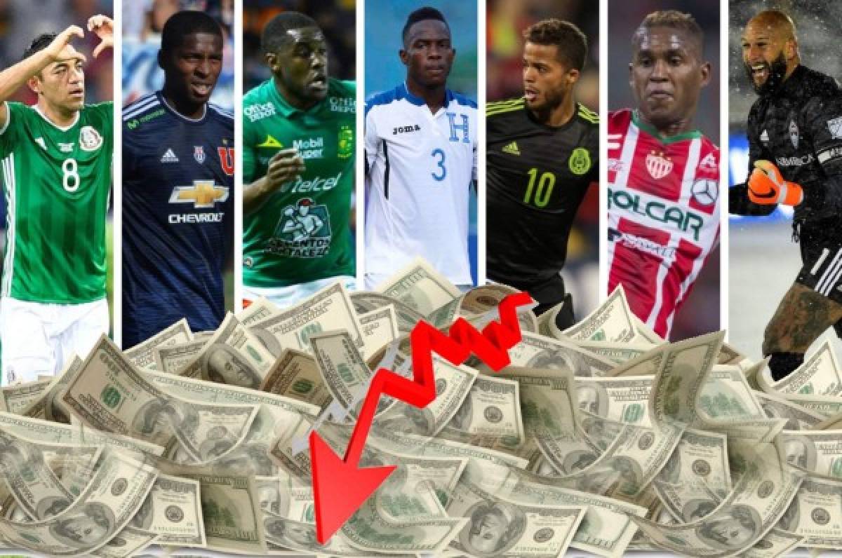 Futbolistas de Concacaf que bajaron su precio de mercado en el último año