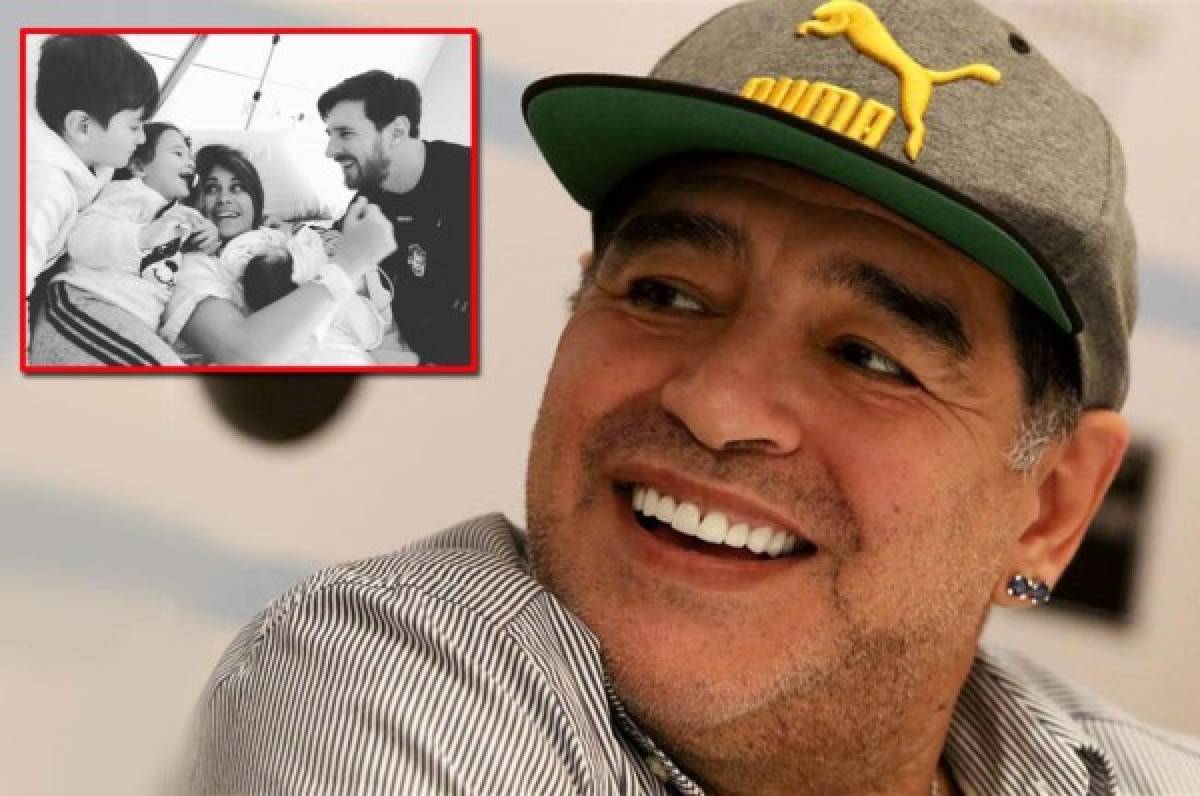 Diego Maradona felicitó a Messi y Antonella por el nacimiento de Ciro