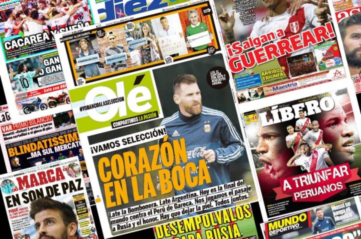 Así vienen las portadas de los principales diarios deportivos del mundo