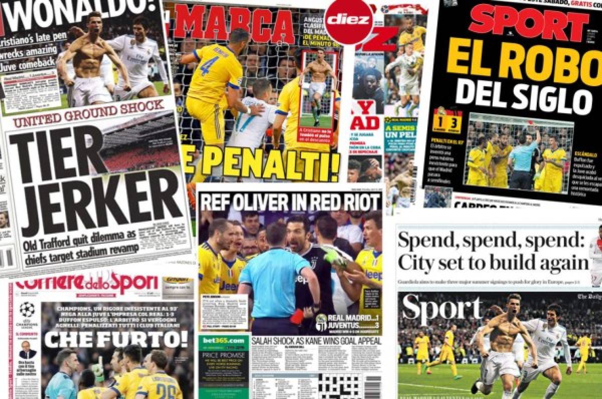 ¡Así amanecen las portadas luego de la polémica clasificación del Real Madrid!