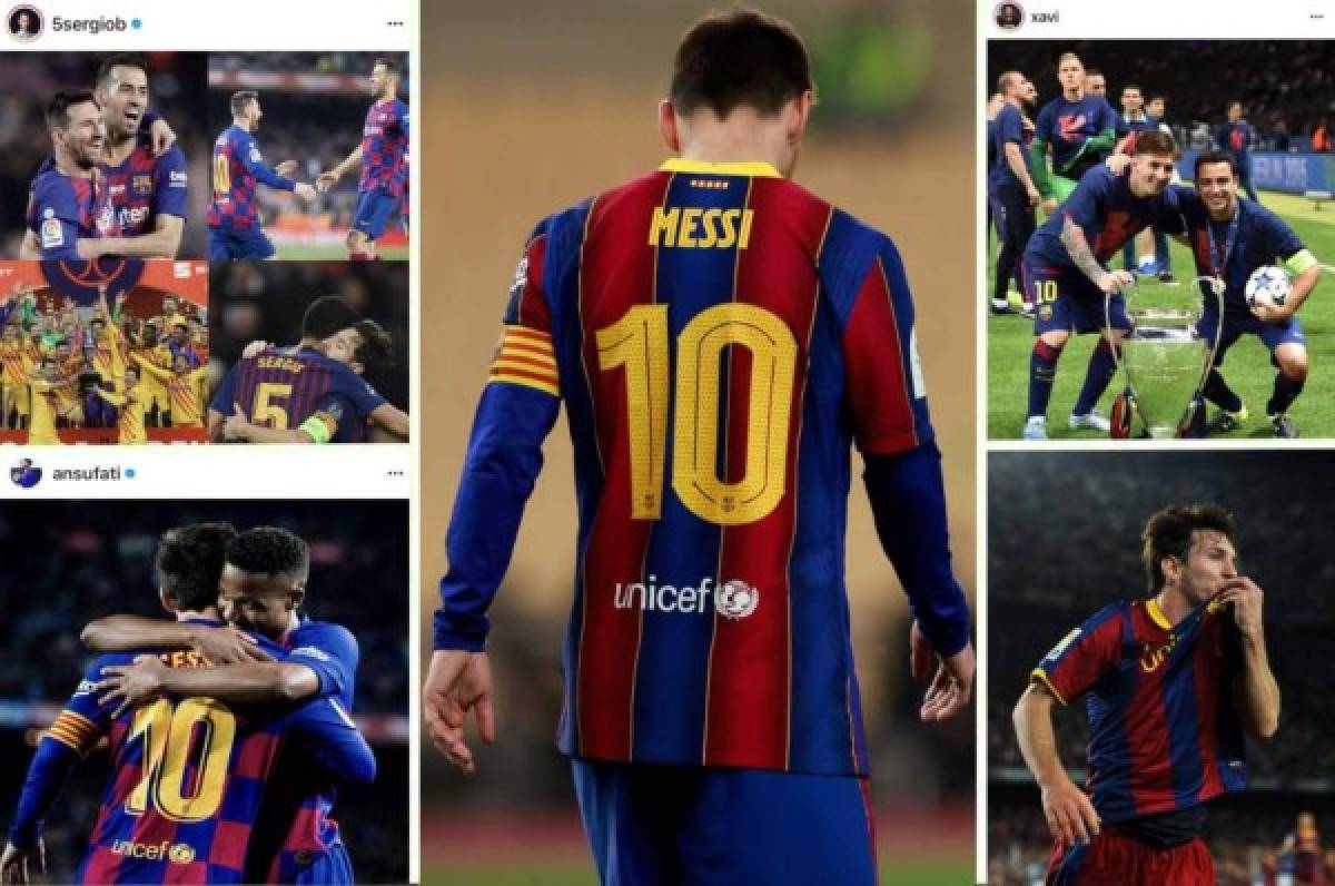 Las emotivas despedidas de los compañeros de Messi: 'Te fuiste siendo el mejor de la historia'