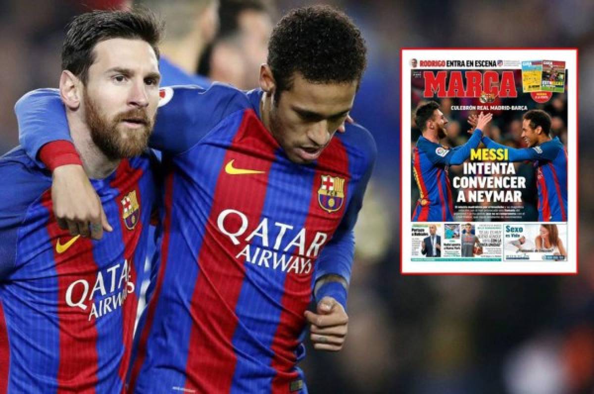 Barcelona: Messi llama a Neymar para que rechace ir al Real Madrid