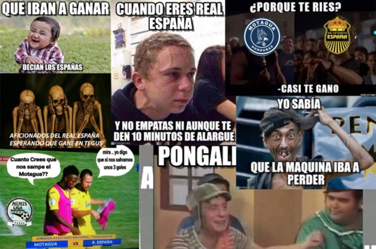 Real España es atacado con divertidos memes al caer ante Motagua