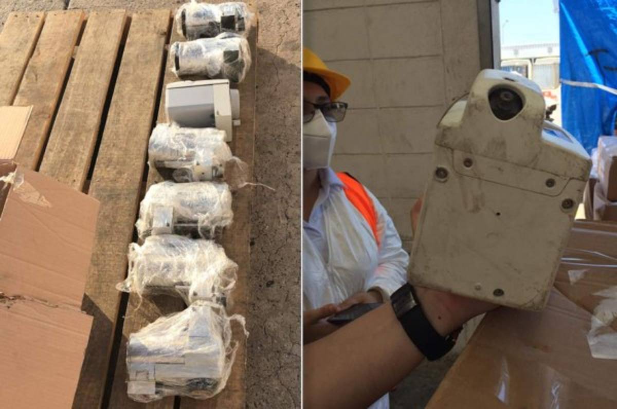 Equipo usado y vencido dentro de los hospitales móviles que llegaron a Honduras