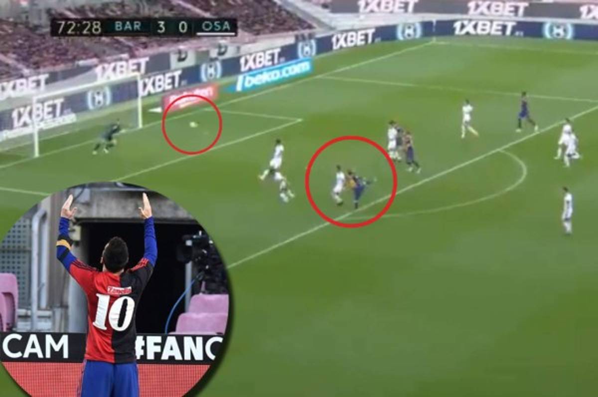 Messi saca un trallazo al ángulo y se lo dedica al eterno Diego Armando Maradona