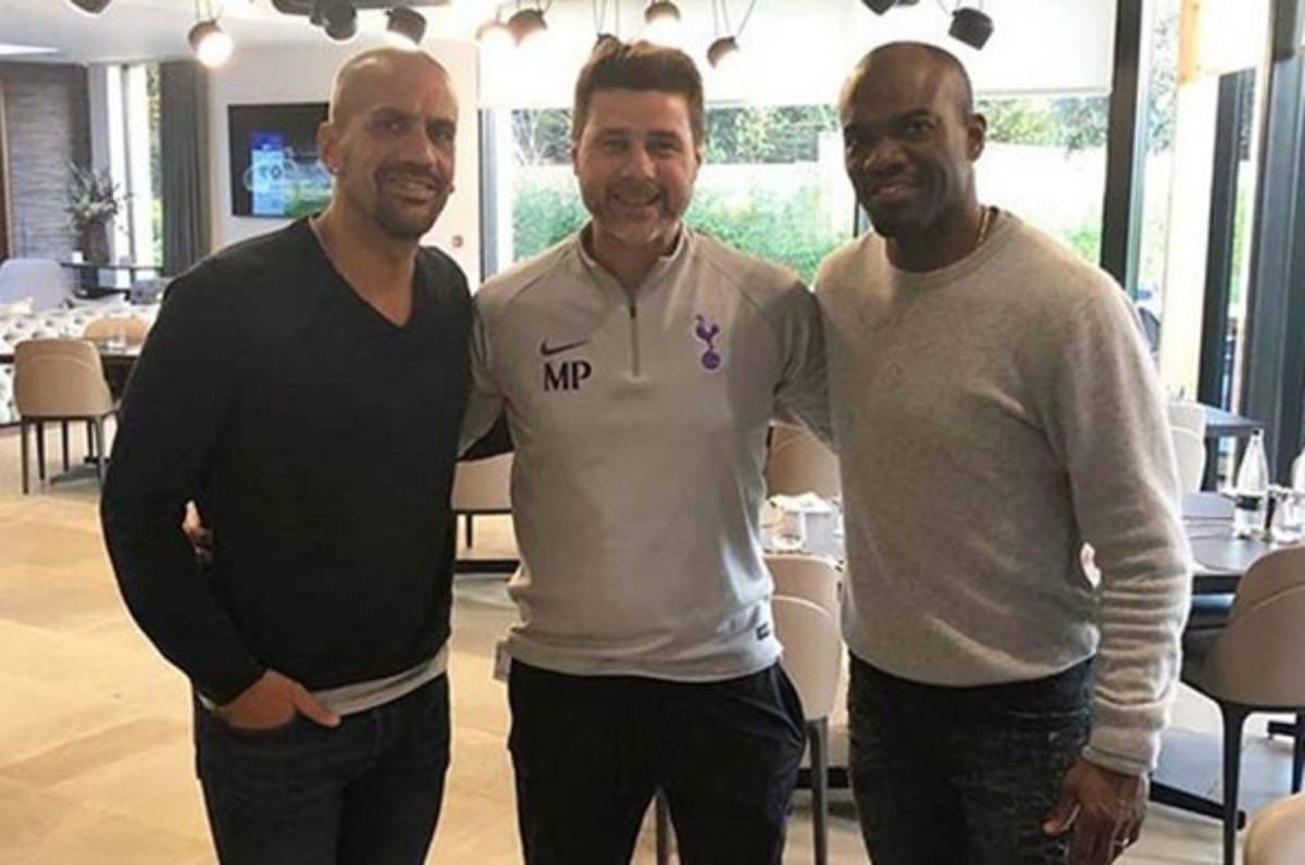 David Suazo y su gran compañía previo al Tottenham-Manchester City en Champions