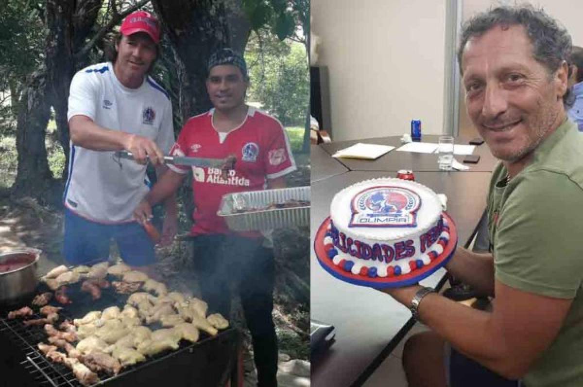¡Él los invitó! Troglio celebra su cumpleaños con jugadores del Olimpia con un asado al estilo argentino