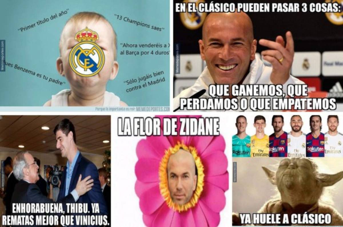 Zidane y Florentino Pérez, víctimas de los memes previo al Clásico Barcelona-Real Madrid