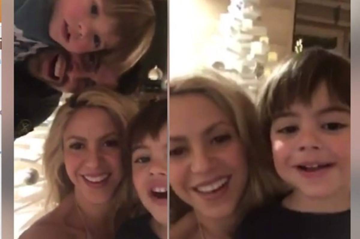 El curioso video de Shakira y Piqué celebrando la llegada del 2017
