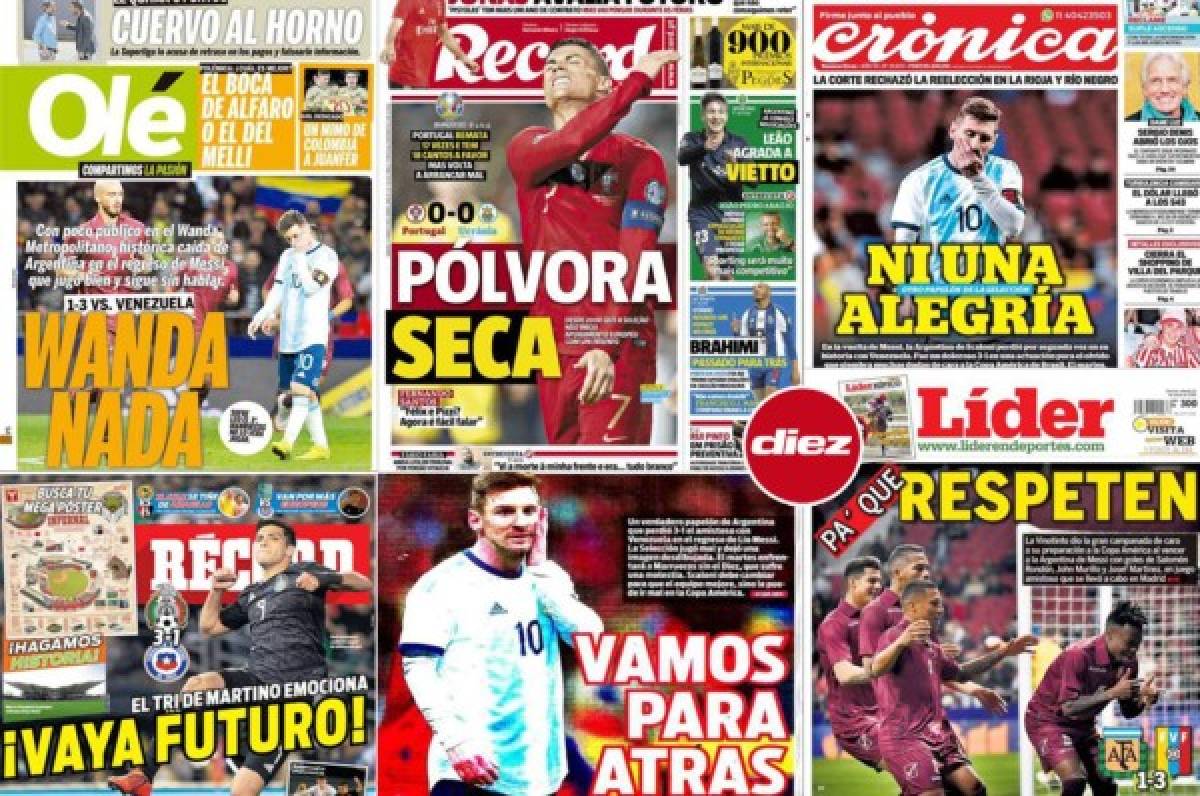 ''Pa' que respeten'', así amanecen las portadas tras la derrota de la Argentina de Messi