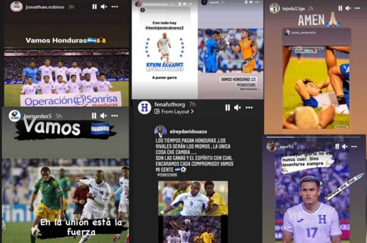 Jugadores de la Selección de Honduras y exfutbolistas lanzan mensajes optimistas para juego con Jamaica