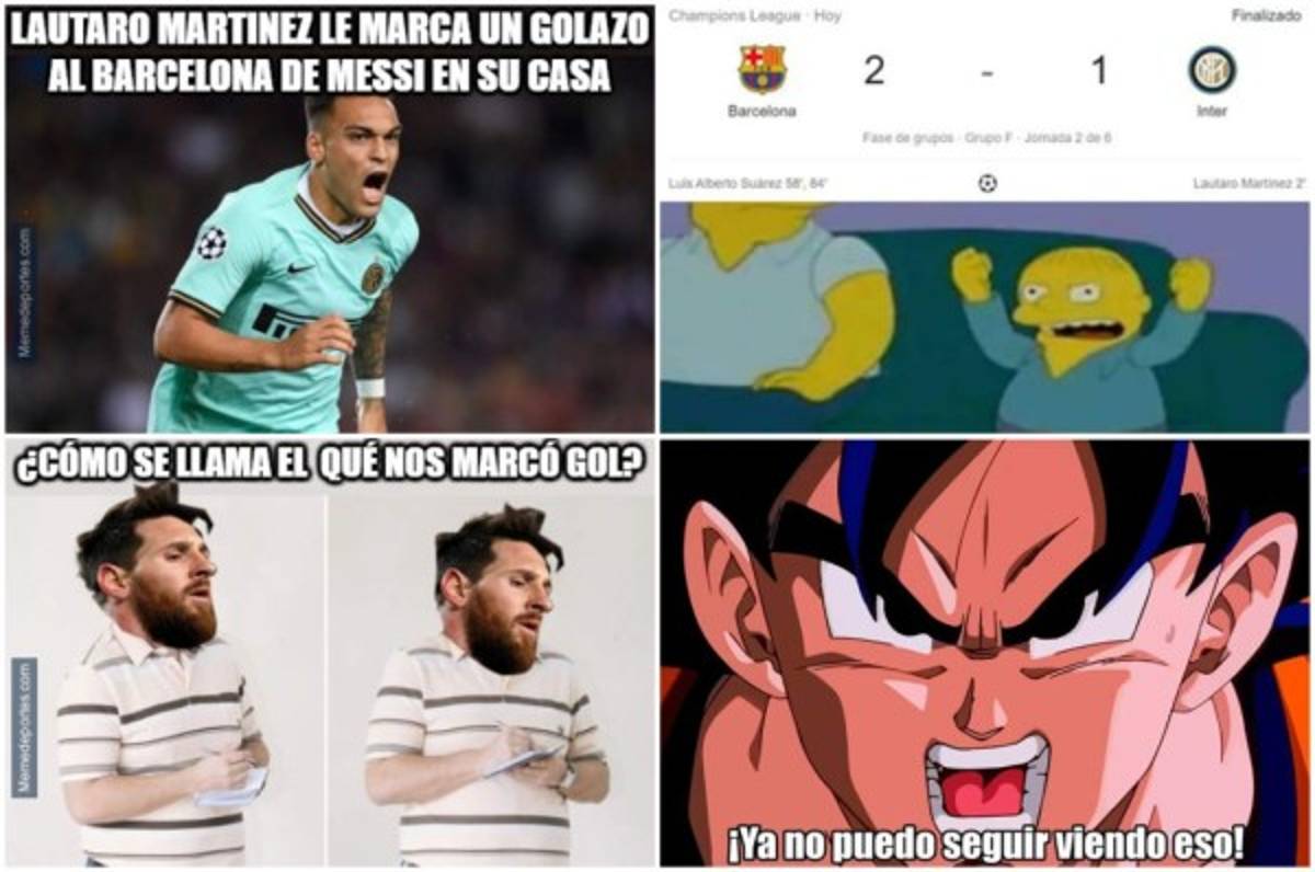 Messi, Barcelona y los memes del sufrido triunfo contra el Inter en la Champions