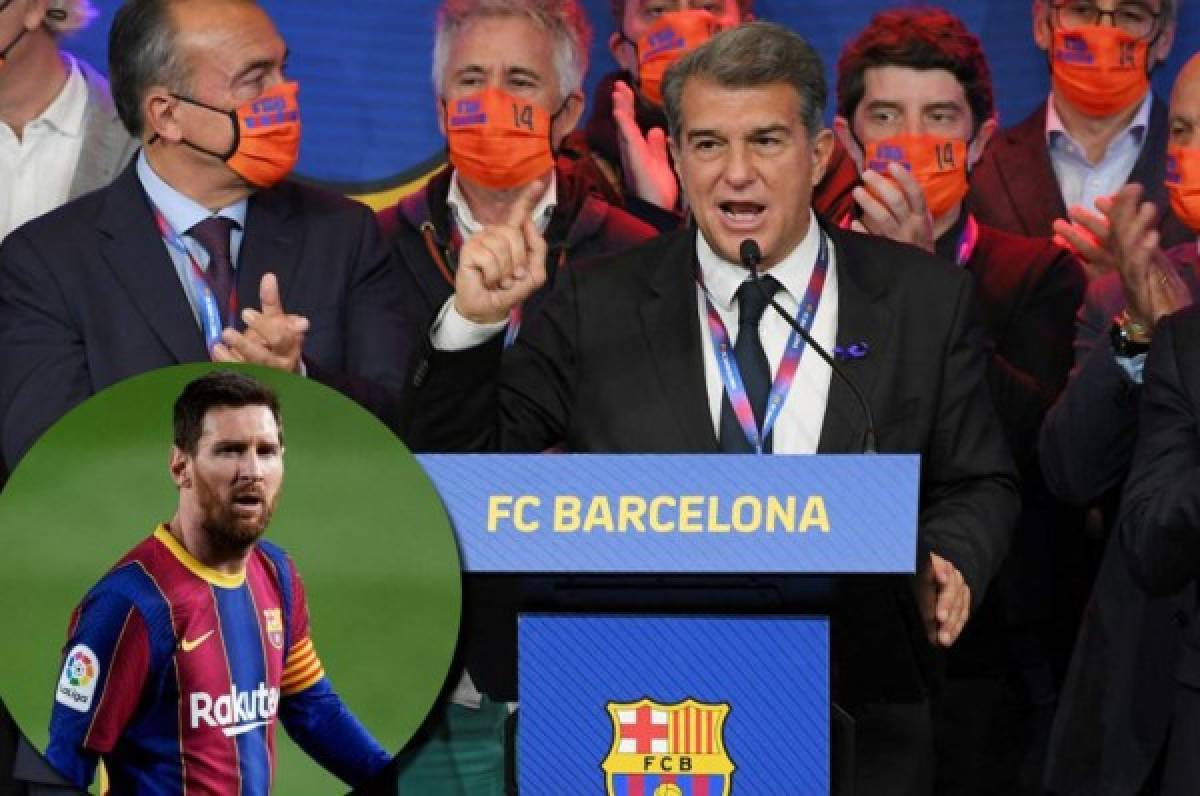 Laporta vuelve a la presidencia del FC Barcelona y hace una mención especial a Messi