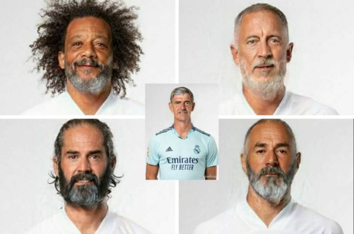 Así lucen los cracks del Real Madrid con filtro de anciano, Sergio Ramos y Vinicius irreconocibles