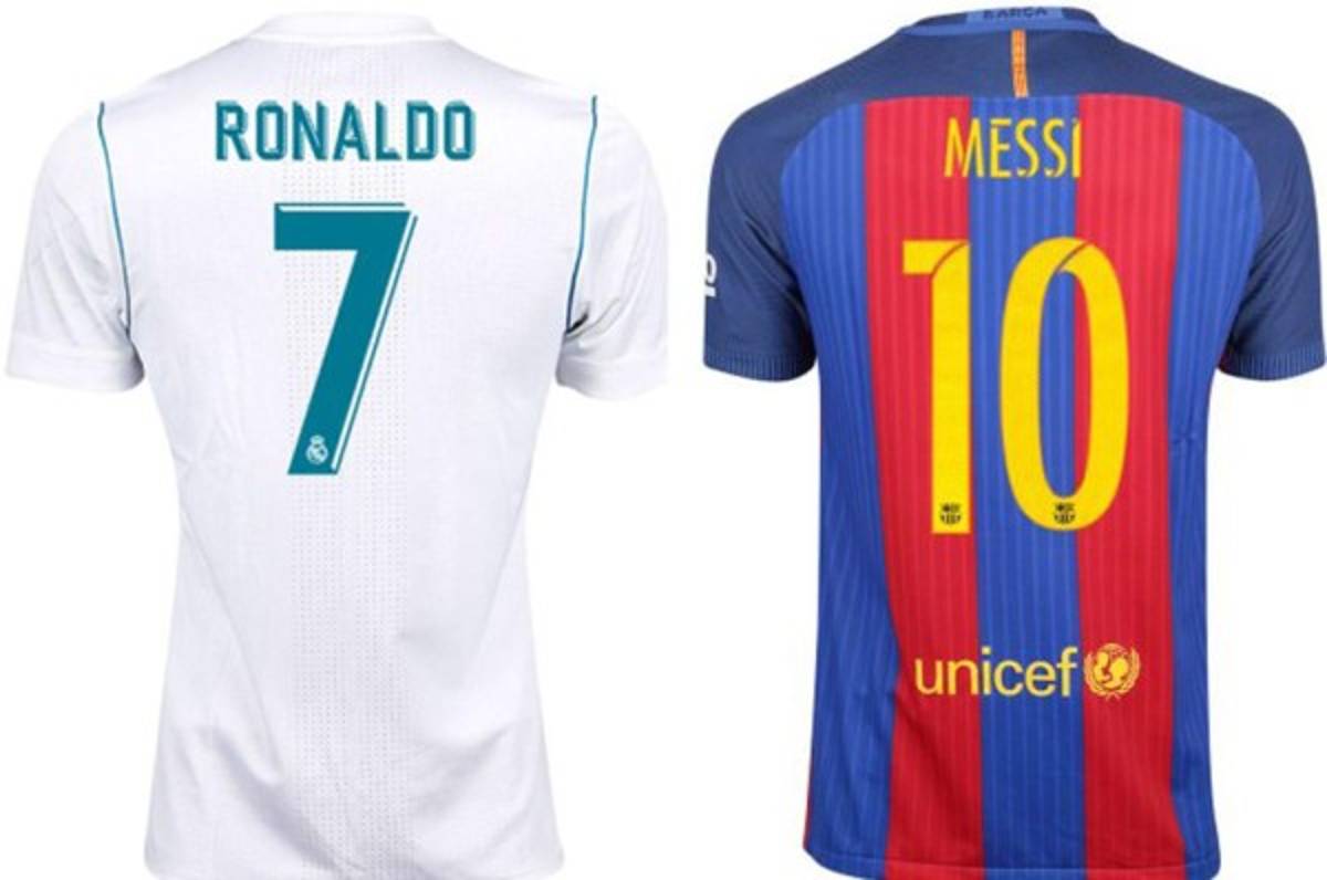 Así quedaron los dorsales de las plantillas del Real Madrid y Barcelona