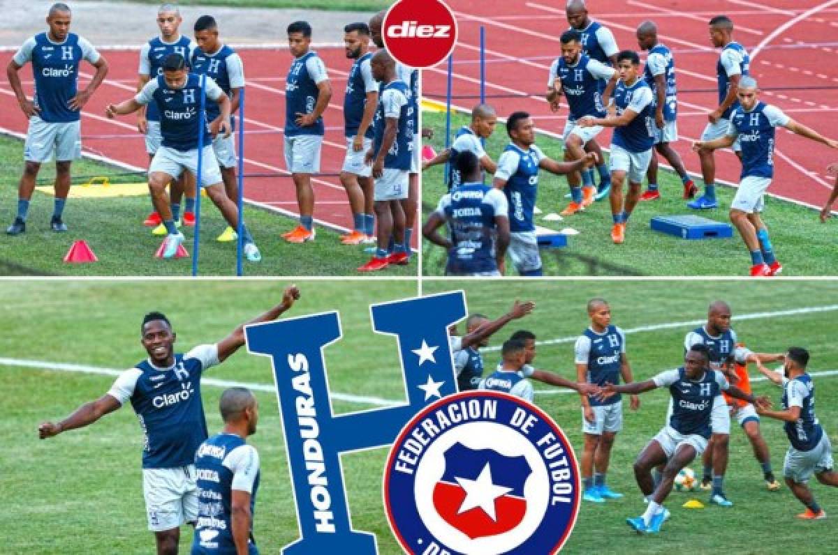 ¡Con todo! Así fue el último entrenamiento de Honduras antes de enfrentar a Chile