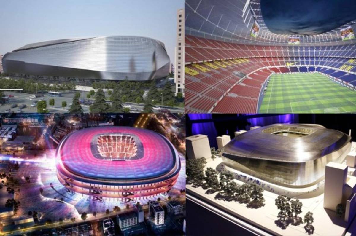 Los proyectos de remodelación del Bernabéu y el Camp Nou