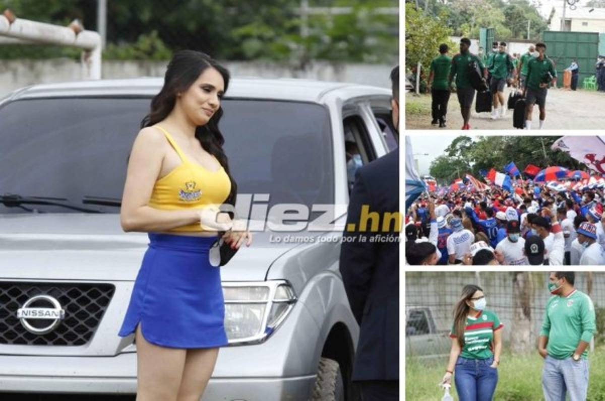 El gran ambiente de la final Marathón-Olimpia: Bellas modelos y la Ultra Fiel se roba el show