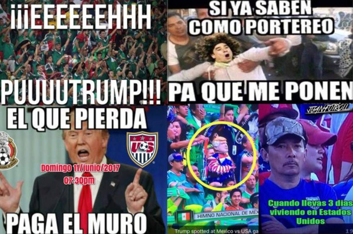 Juego de México-EEUU deja duros memes en contra de Trump y Chicharito