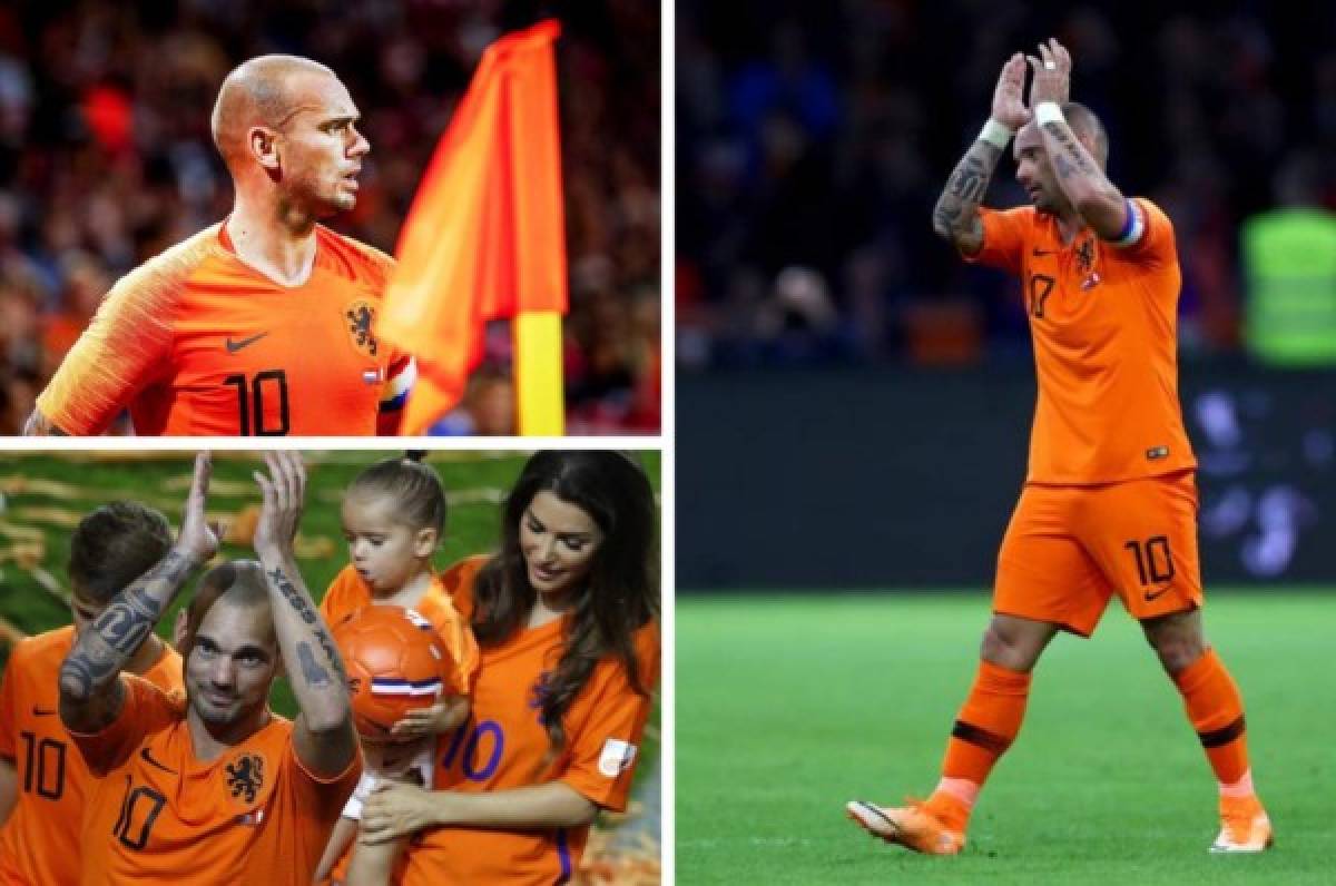 En fotos: Así fue último partido de Wesley Sneijder con la selección de Holanda