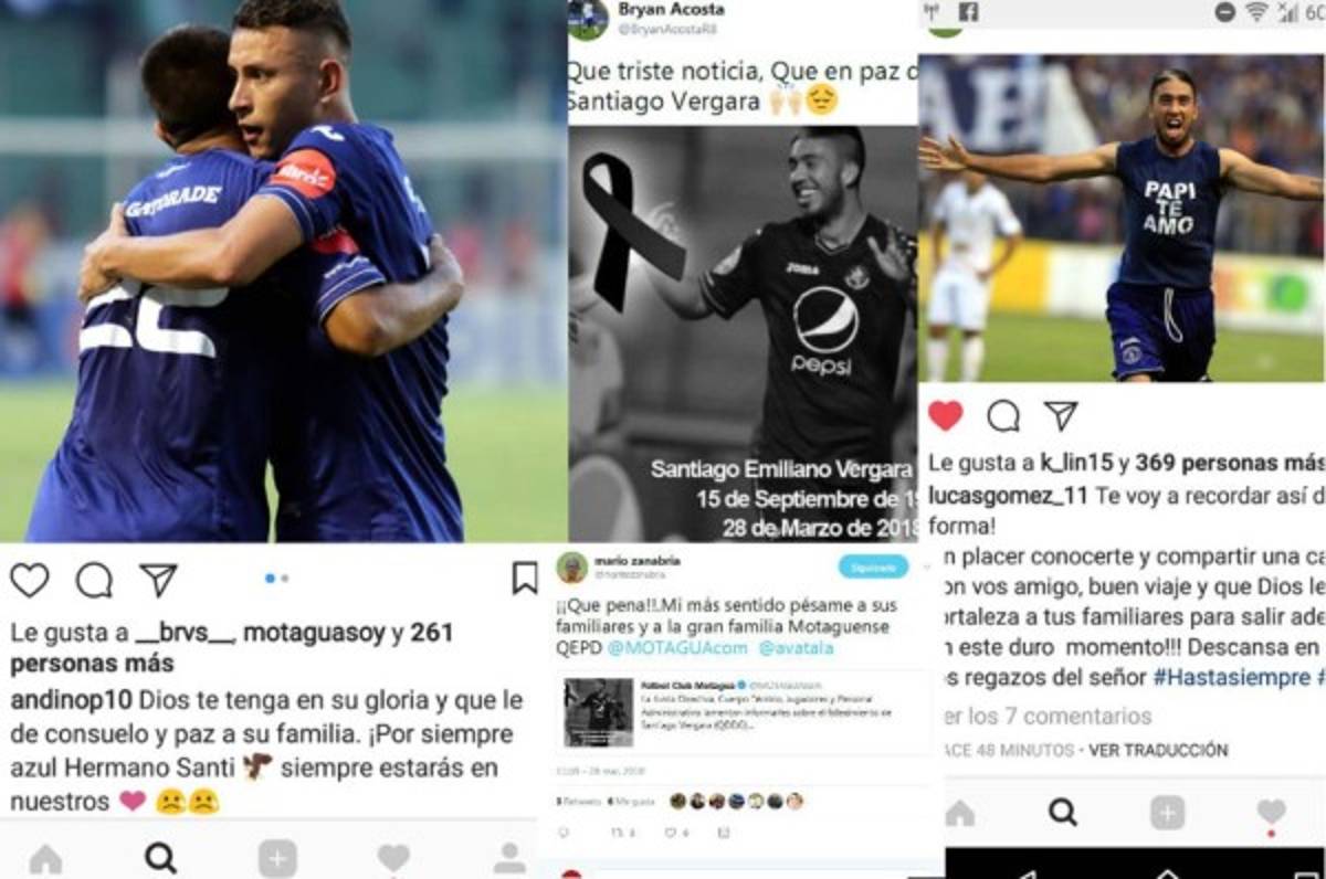 Fútbol hondureño se solidariza en redes tras fallecimiento de Santiago Vergara