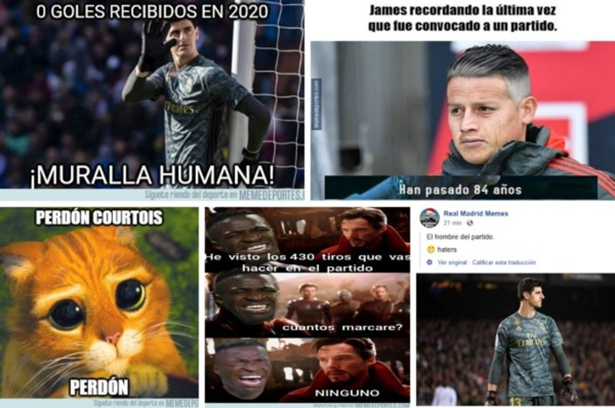 Courtois y James Rodríguez, protagonistas del los memes tras el triunfo del Real Madrid sobre Getafe